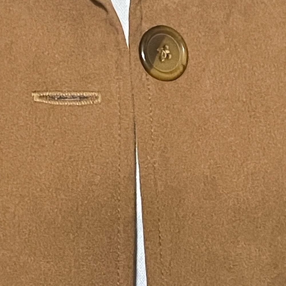 Briggs New York Petite Women's Tan Blazer, Suede like Feeling but Lightweight. - Picture 5 of 13